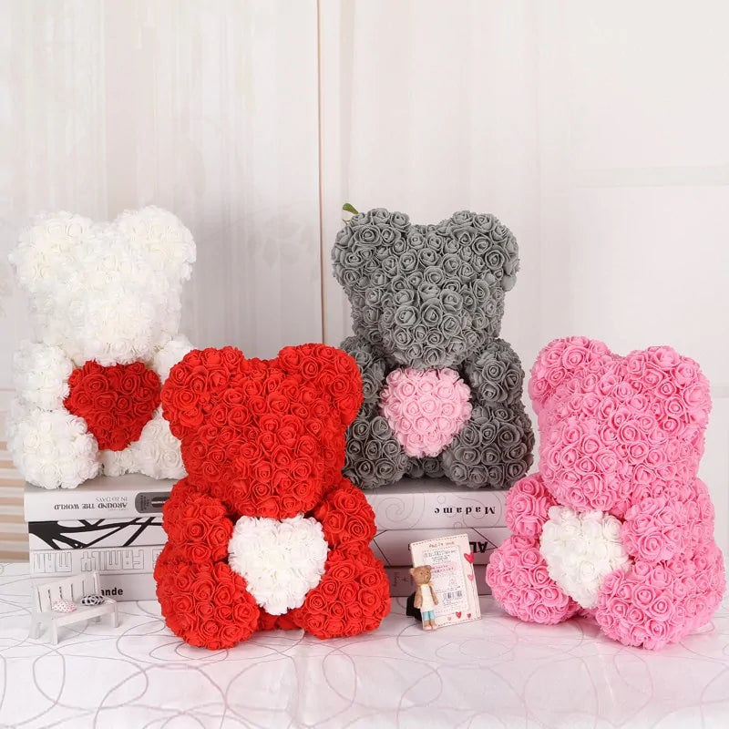 Valentine Flower Rose Teddy Bear Gift Anniversary