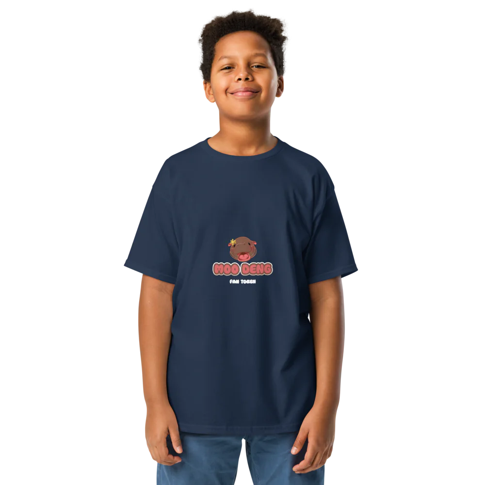 Hippo Moo-Deng Youth Classic Comfortable Stylish Kids' T-Shirt