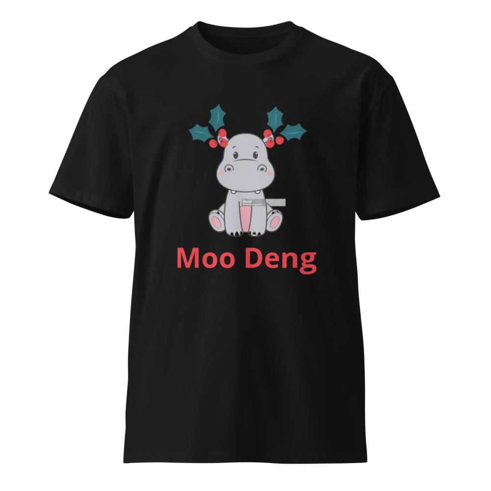 Hippo Moo-Deng Unisex Premium T-Shirt | Comfortable Everyday Tee for Men & Women