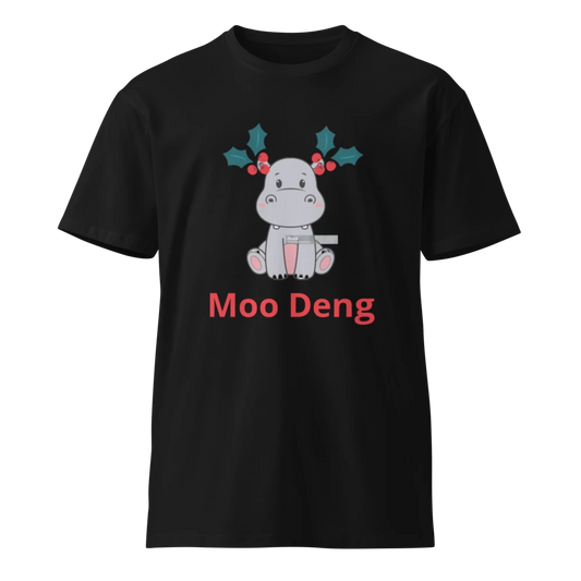 Hippo Moo-Deng Unisex Premium T-Shirt | Comfortable Everyday Tee for Men & Women