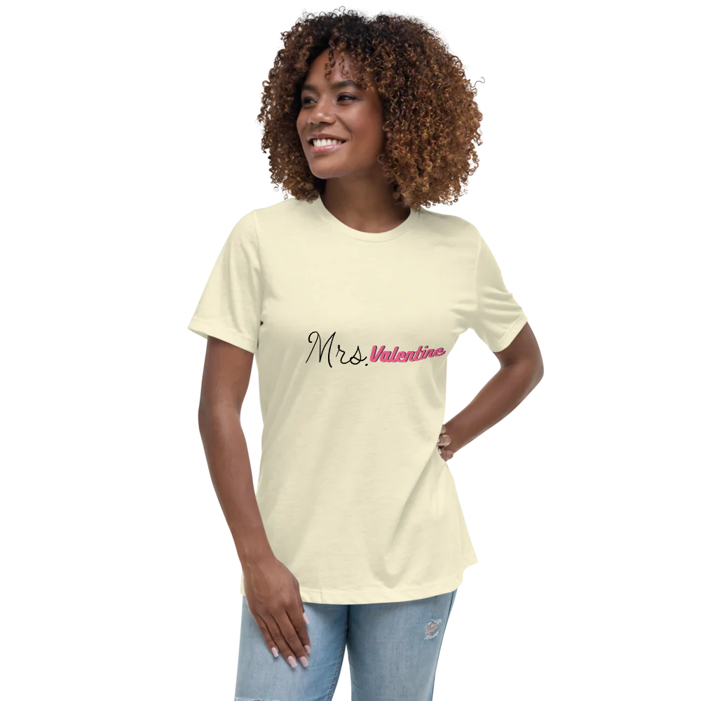 Women's Relaxed Valentine's T-Shirt Stylish Comfy for the Season of Love