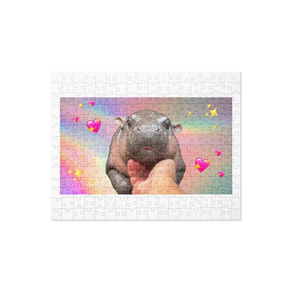 Hippo Moo-Deng Jigsaw Puzzle – Fun & Engaging Family Activity | Perfect Gift for Puzzle Lovers