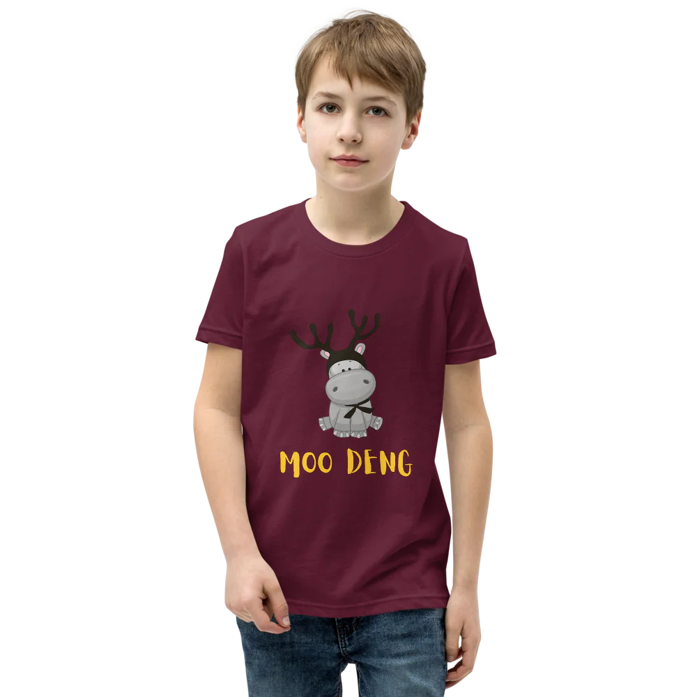 Hippo Moo-Deng Youth Staple Premium Quality Casual T-Shirt Kids