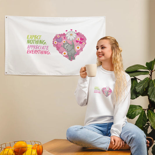 Valentine's All-Over Print Flag Celebrate Love in Style