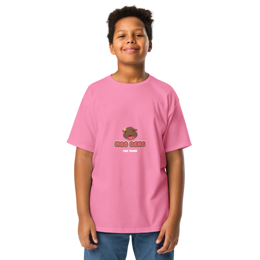 Hippo Moo-Deng Youth Classic Comfortable Stylish Kids' T-Shirt