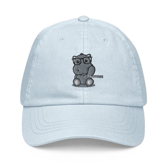 Hippo Moo-Deng Pastel Baseball Hat | Trendy Summer Cap for Kids & Adults