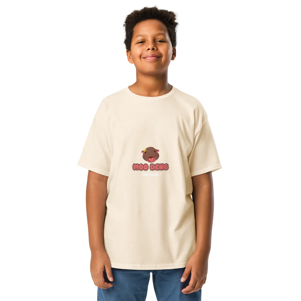 Hippo Moo-Deng Youth Classic Comfortable Stylish Kids' T-Shirt