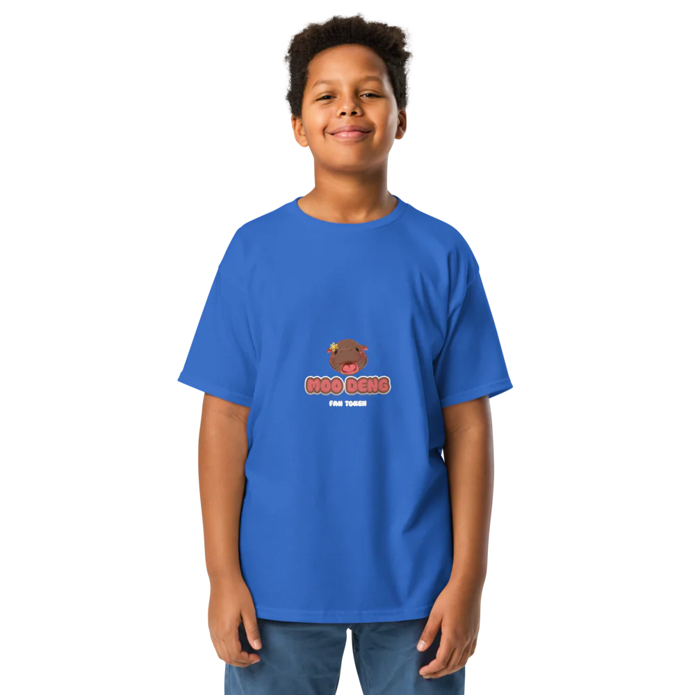 Hippo Moo-Deng Youth Classic Comfortable Stylish Kids' T-Shirt