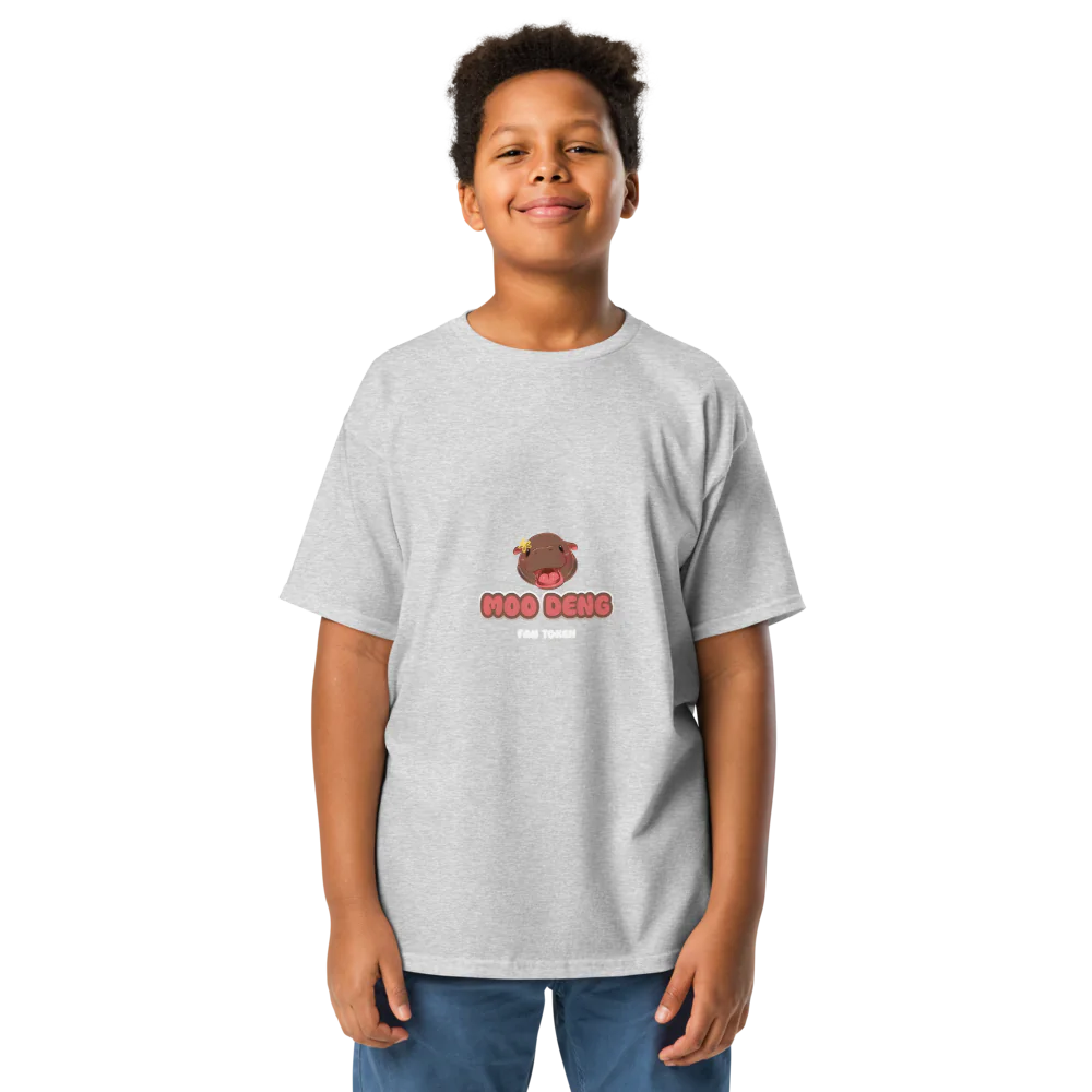 Hippo Moo-Deng Youth Classic Comfortable Stylish Kids' T-Shirt